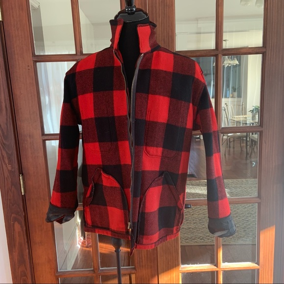 Vintage 1960’s Woolrich Buffalo Plaid Wool Jacket - Picture 12 of 13